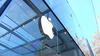 The Apple logo outside the company's Palo Alto store