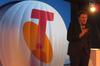 Telstra CEO David Thodey announcing national Wi-Fi network in May.