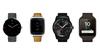 Various smartwatches powered by Google's Android Wear software.