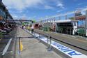 A view down the other side of the pit lane.
