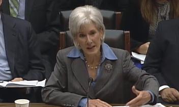 Kathleen Sebelius, secretary of the U.S. Department of Health and Human Services, testifies about the troubled rollout of HealthCare.gov Wednesday.