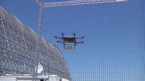 A delivery drone from Workhorse during a demonstration at Moffett Field in Mountain View, California, on July 28, 2015.
