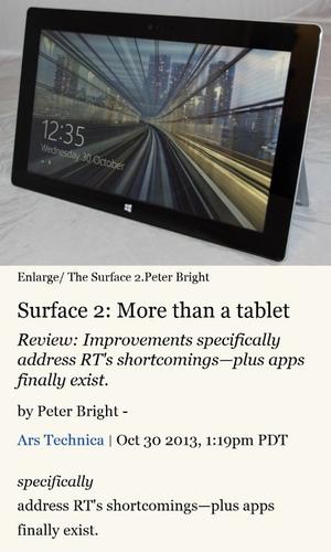 A "reader" feature in IE 11 for Windows Phone 8.1 reformats web pages so text is easier to read