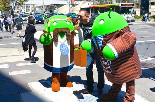 Android characters at Google I/O 2014