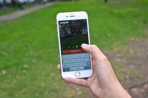 Periscope's app lets users record live video from their smartphone and share it publicly on Twitter.