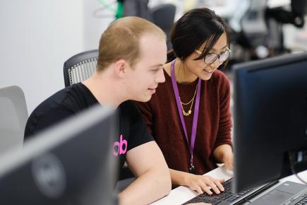 Chester Booker and Karen Xie are part of the MYOB Future Makers Academy