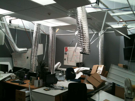 CCL's office in Christchurch, on February 22, 2011
