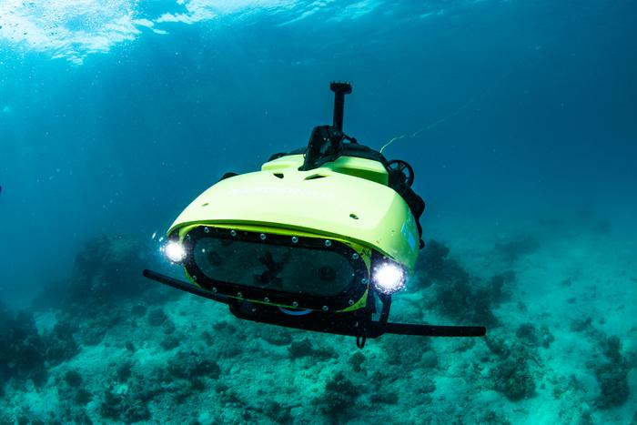 LarvalBot. Photo: Great Barrier Reef Foundation / Gary Cranitch / Queensland Museum