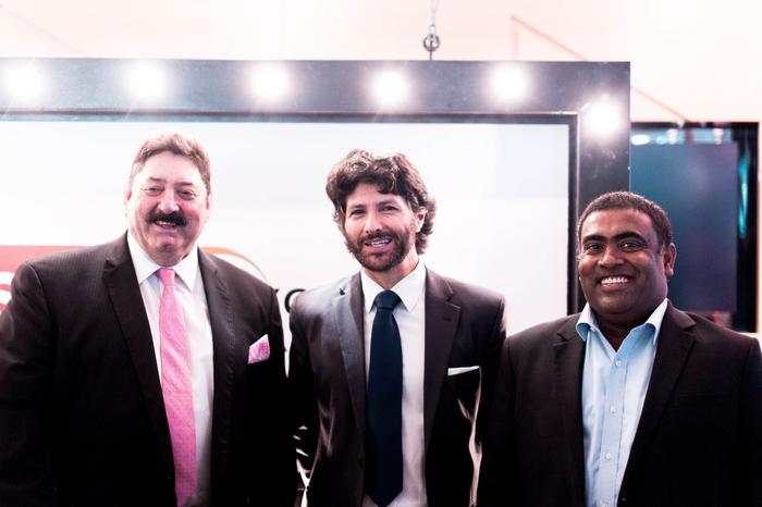 UXC CEO, Chris Nicoli; CSC Australia and New Zealand managing director, Seelan Nayagam; and NSW minister for innovation and better regulation, Victor Dominello.