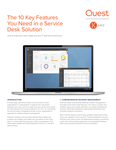 The 10 Key Features You Need in a Service Desk Solution