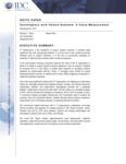 IDC Whitepaper: Convergence with Vblock Systems: A Value Measurement